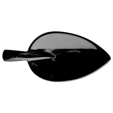 GGM Gastro (50 pcs) Canape spoon - LEAF - Melamine - 100mm - Black