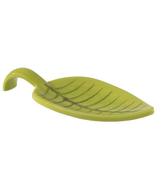 GGM Gastro (50 pcs) Canape spoon - LEAF - Melamine - 100mm - Green