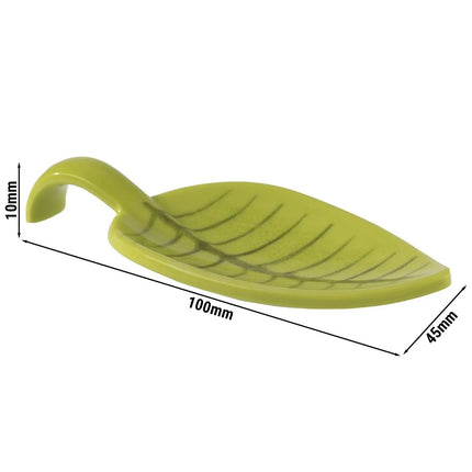 GGM Gastro (50 pcs) Canape spoon - LEAF - Melamine - 100mm - Green