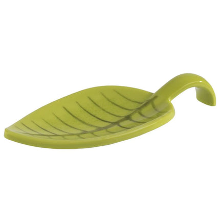 GGM Gastro (50 pcs) Canape spoon - LEAF - Melamine - 100mm - Green