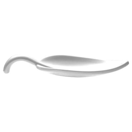 GGM Gastro (50 pcs) Canape spoon - LEAF - Melamine - 100mm - White