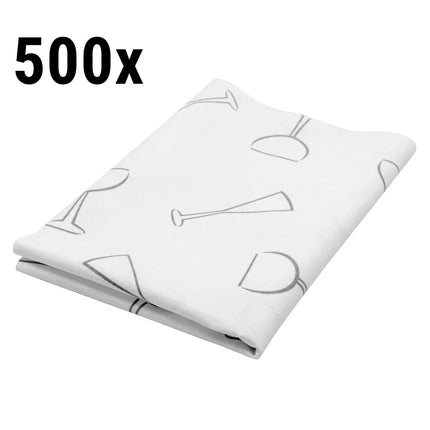 GGM Gastro (500 pcs) Microfibre glass cloth - Glass polishing - 40x60cm