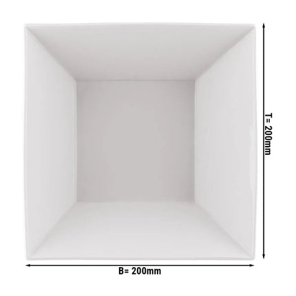 GGM Gastro (6 Cái) Chén Tráng Miệng - MAYA - Sứ - Vuông - 200x200mm - Trắng