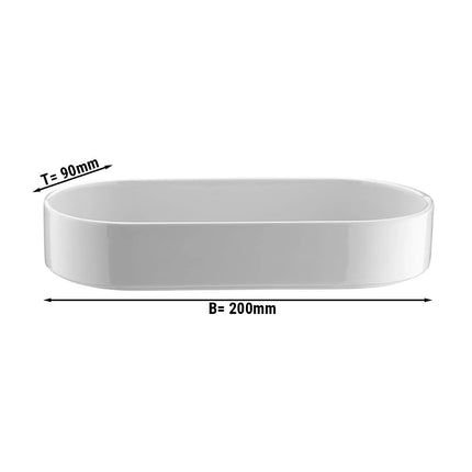 GGM Gastro (6 Cái) Chén Tráng Miệng - PERA - Sứ - 200x90mm - Trắng