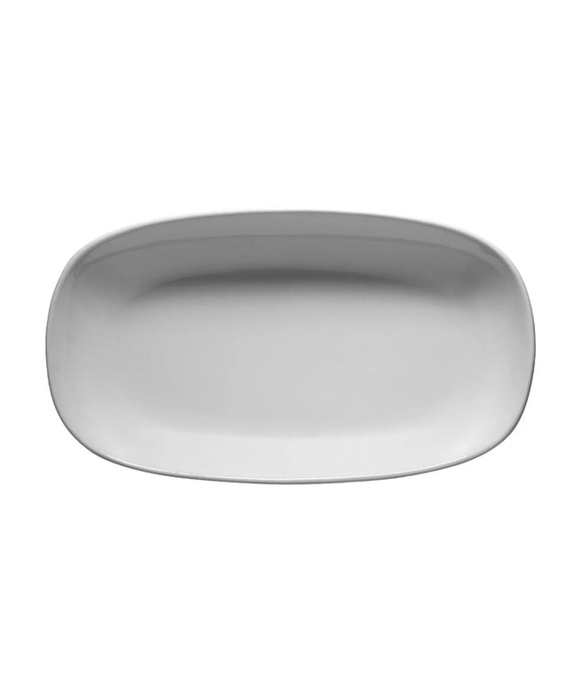 GGM Gastro (6 Cái) Đĩa Lớn Bầu Dục - Sứ - 240x110mm - Trắng