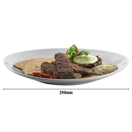 GGM Gastro (6 Cái) Đĩa Lớn Vuông - Sứ - 290x290mm - Trắng