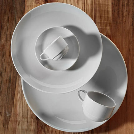 GGM Gastro (6 Cái) Đĩa Phẳng - Sứ - 210x210mm - Trắng
