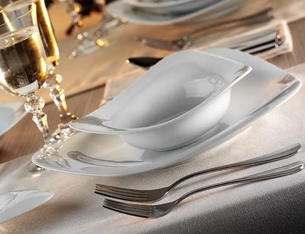 GGM Gastro (6 Cái) Đĩa Phẳng - Sứ - 300x300mm - Trắng