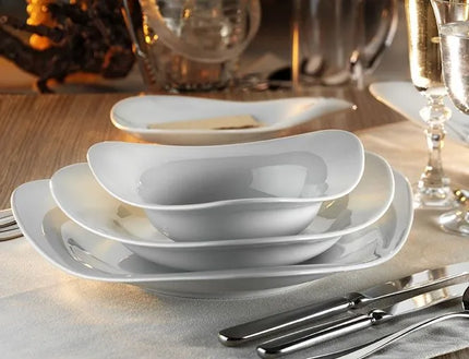 GGM Gastro (6 Cái) Đĩa Sâu Lòng - Sứ - Ø250mm - Trắng