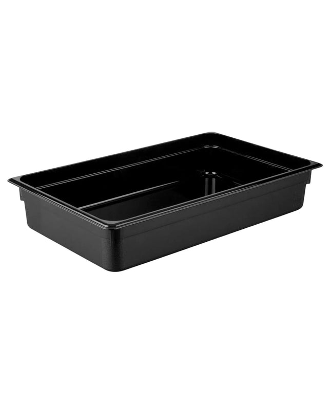 GGM Gastro (6 Cái) Khay GN 1/1 Polycarbonate - Đen - 13L - Sâu 100mm