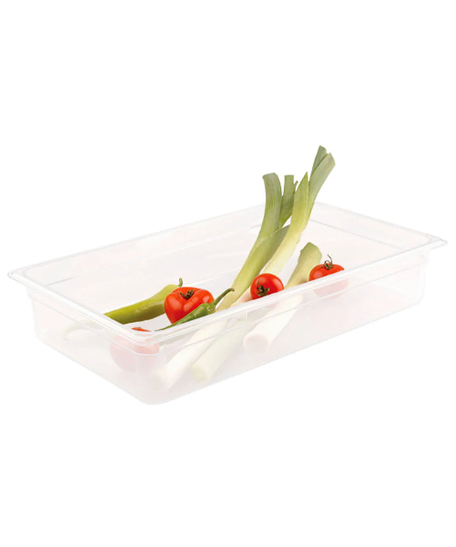 GGM Gastro (6 Cái) Khay GN 1/1 Polypropylene - Mờ - 8.5L - Cao 65mm