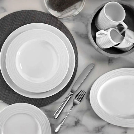 GGM Gastro (6 Cái) SEA WAVE - Đĩa Lót Cà Phê - Ø110mm - Trắng