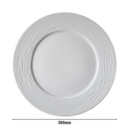 GGM Gastro (6 Cái) SEA WAVE - Sứ - Ø300mm - Trắng