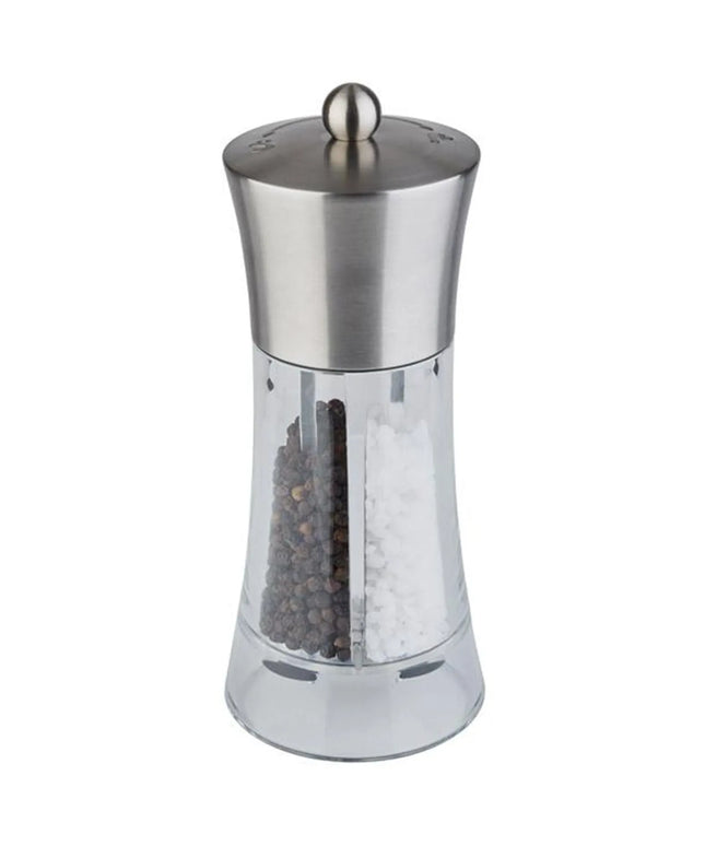 GGM Gastro (6 pcs) 5.1 cm-1 Salt & Pepper Mill PREMIUM - SPICEX - Acrylic - Height: 190mm - Clear