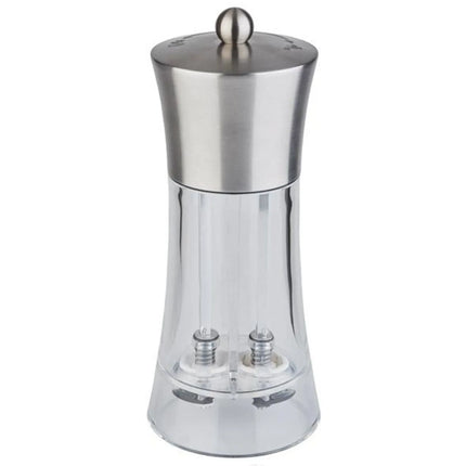 GGM Gastro (6 pcs) 5.1 cm-1 Salt & Pepper Mill PREMIUM - SPICEX - Acrylic - Height: 190mm - Clear