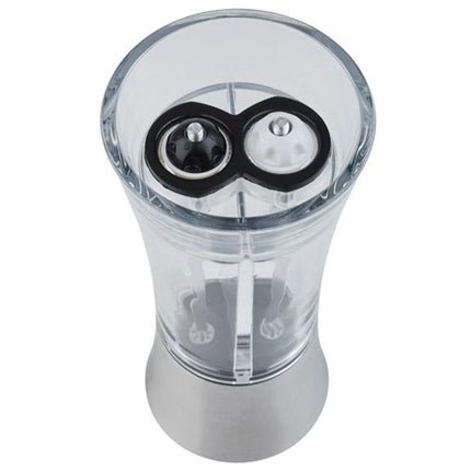 GGM Gastro (6 pcs) 5.1 cm-1 Salt & Pepper Mill PREMIUM - SPICEX - Acrylic - Height: 190mm - Clear