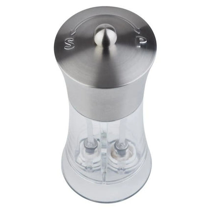 GGM Gastro (6 pcs) 5.1 cm-1 Salt & Pepper Mill PREMIUM - SPICEX - Acrylic - Height: 190mm - Clear
