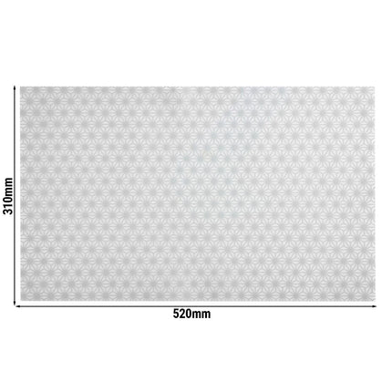 GGM Gastro (6 pcs) Anti-Slip Mat (GN 1/1) - VALO Series - Silicone - 520x310x1mm - Clear - for VALO Wooden Box GN 1/1
