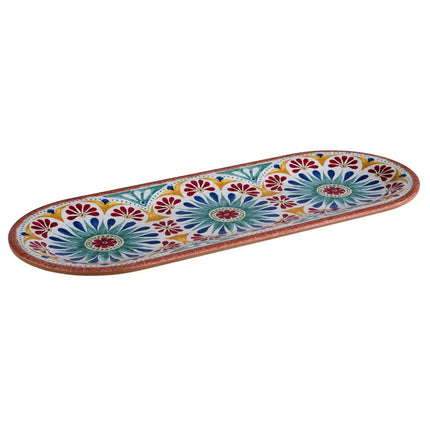 GGM Gastro (6 pcs) ARABESQUE | Platter - Melamine - 380x155mm - Terracotta/Blue