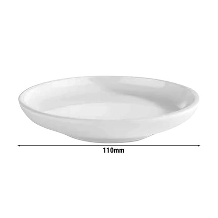 GGM Gastro (6 pcs) ASIA PLUS | Canapé Plate - Melamine - Ø110mm - White
