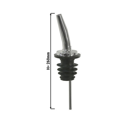 GGM Gastro (6 pcs) Bar Professional - Spirit Pourer - Fast - Chrome - Silver - CE-stamped