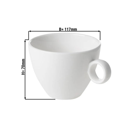 GGM Gastro (6 pcs) BART | Cappuccino Cup Bart - 230ml - Ivory