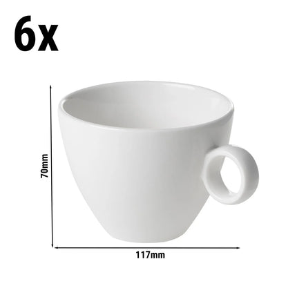 GGM Gastro (6 pcs) BART | Cappuccino Cup Bart - 230ml - Ivory