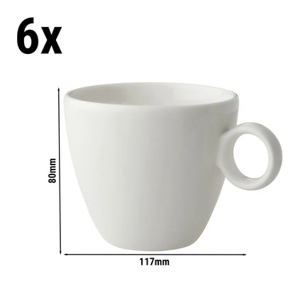 GGM Gastro (6 pcs) BART | Cappuccino Cup Bart - 265ml - Ivory