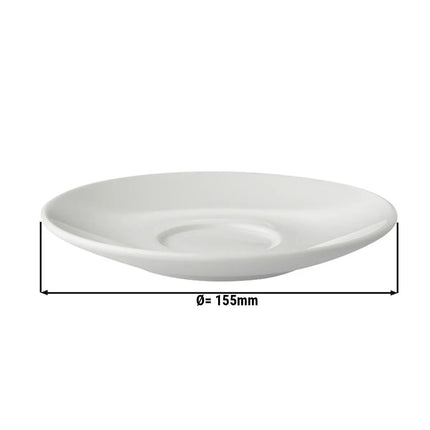 GGM Gastro (6 pcs) BART - Cappuccino saucers - Ø155mm - Ivory