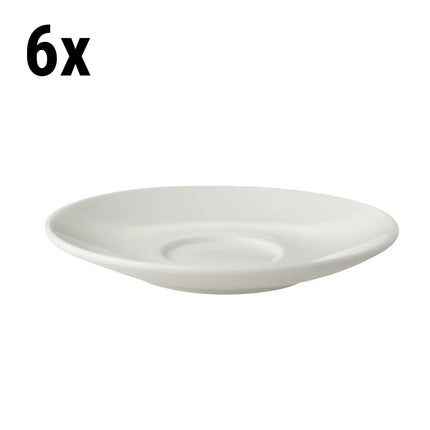 GGM Gastro (6 pcs) BART - Cappuccino saucers - Ø155mm - Ivory