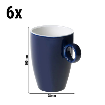 GGM Gastro (6 pcs) BART | Coffee Cup Colour Cafe - 230ml - Blue