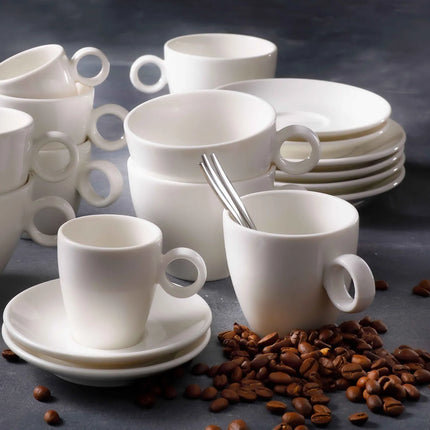 GGM Gastro (6 pcs) BART - Coffee saucers - Ø135mm - Ivory
