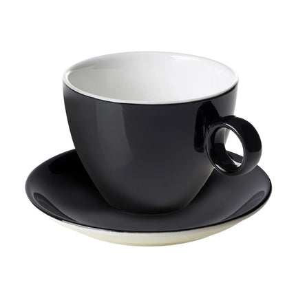 GGM Gastro (6 pcs) BART COLOUR CAFE - Cappuccino saucers - Ø155mm - Black