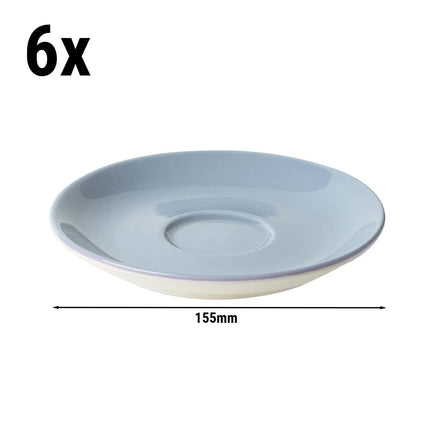 GGM Gastro (6 pcs) BART COLOUR CAFE - Cappuccino saucers - Ø155mm - Light Blue