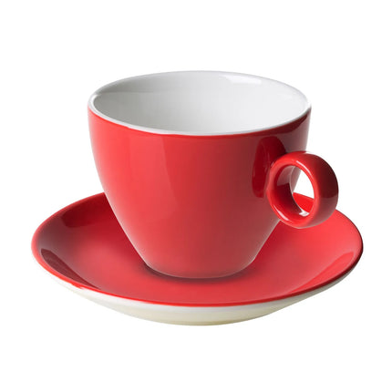 GGM Gastro (6 pcs) BART COLOUR CAFE - Cappuccino saucers - Ø155mm - Red