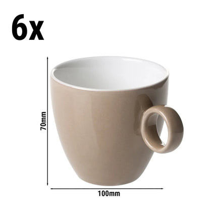 GGM Gastro (6 pcs) BART COLOUR CAFE | Coffee Cup Bart Colour Cafe - 170ml - Brown