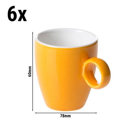 GGM Gastro (6 pcs) BART Colour Cafe | Espresso Cup Colour Cafe - 65ml - Orange