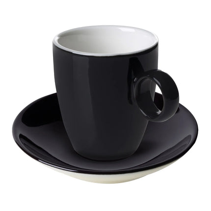 GGM Gastro (6 pcs) BART COLOUR CAFE - Espresso saucers - Ø110mm - Black