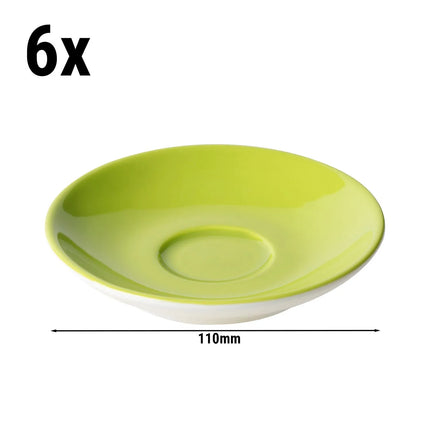 GGM Gastro (6 pcs) BART COLOUR CAFE - Espresso saucers - Ø110mm - Lime