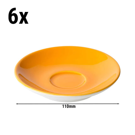 GGM Gastro (6 pcs) BART COLOUR CAFE - Espresso saucers - Ø110mm - Orange