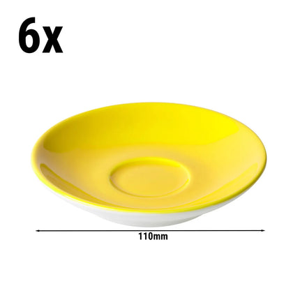 GGM Gastro (6 pcs) BART COLOUR CAFE - Espresso saucers - Ø110mm - Yellow