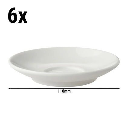 GGM Gastro (6 pcs) BART - Espresso saucers - Ø110mm - Ivory