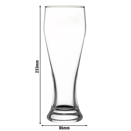 GGM Gastro (6 pcs) Beer glass - BEER SPECIALS - 665 ml - calibrated at 1/946 ml