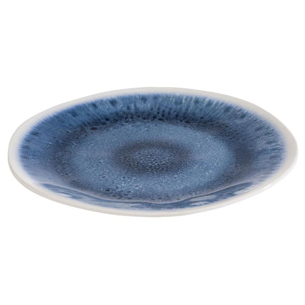 GGM Gastro (6 pcs) BLUE OCEAN | Platter - Melamine - Ø265mm - Blue/White