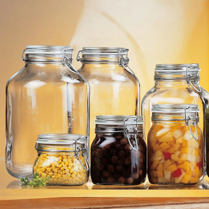 GGM Gastro (6 pcs) Bormioli Rocco | Clip Top Preserve Jar - DUBLIN - 130ml - with Clip Top Lid