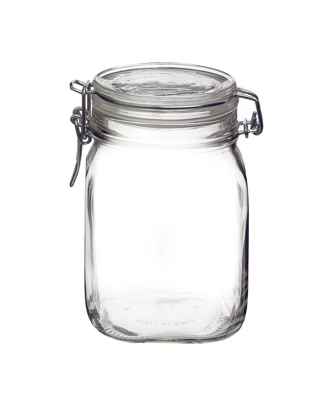 GGM Gastro (6 pcs) Bormioli Rocco | Clip Top Preserve Jar - DUBLIN - 1L - with Clip Top Lid