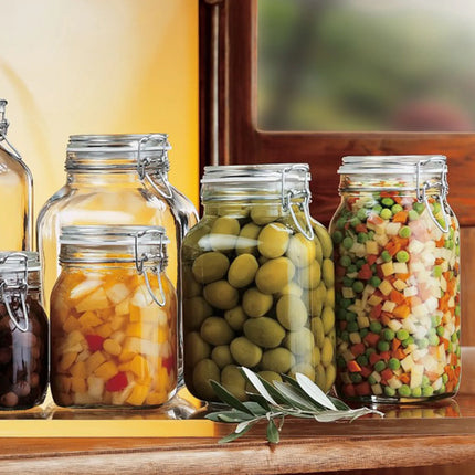 GGM Gastro (6 pcs) Bormioli Rocco | Clip Top Preserve Jar - DUBLIN - 2L - with Clip Top Lid