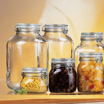 GGM Gastro (6 pcs) Bormioli Rocco | Clip Top Preserve Jar - DUBLIN - 500ml - with Clip Top Lid