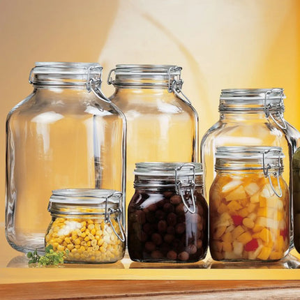 GGM Gastro (6 pcs) Bormioli Rocco | Clip Top Preserve Jar - DUBLIN - 5L - with Clip Top Lid