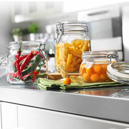 GGM Gastro (6 pcs) Bormioli Rocco | Clip Top Preserve Jar - DUBLIN - 750ml - with Clip Top Lid